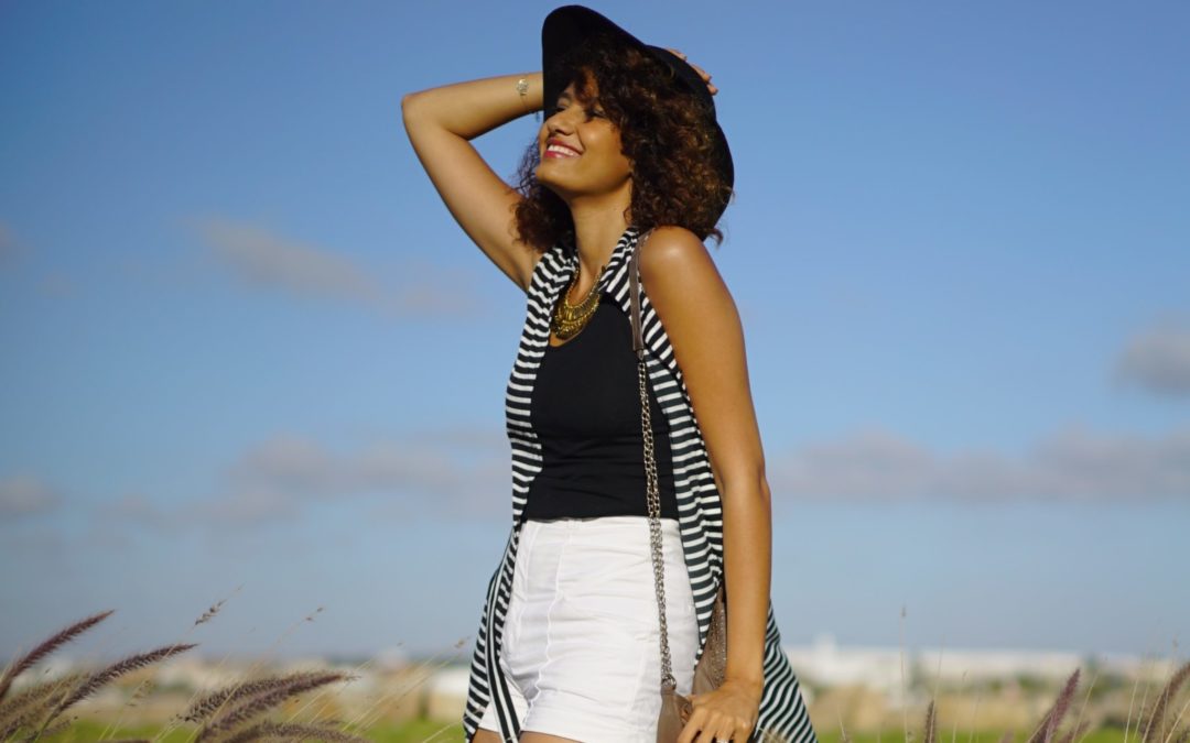 Black & White bohemian summer outfit