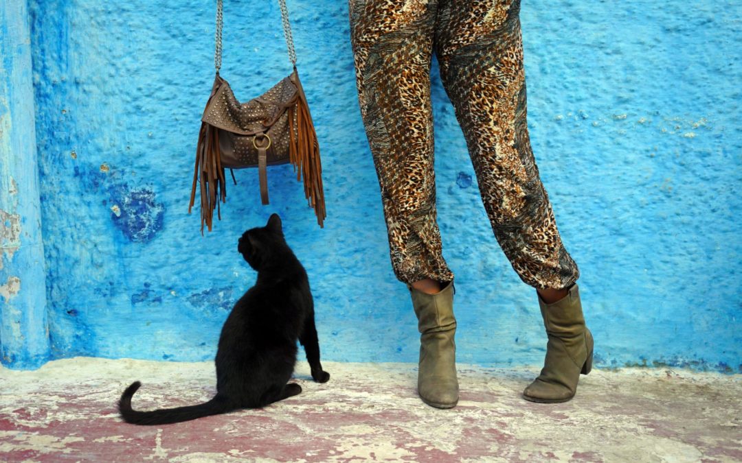 Jumpsuit & denim bohemian outfit