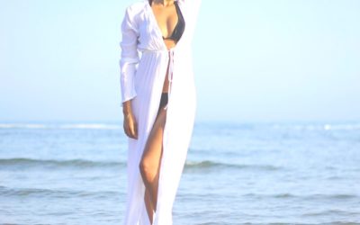 Fog photo-shoot &White beach cover-up