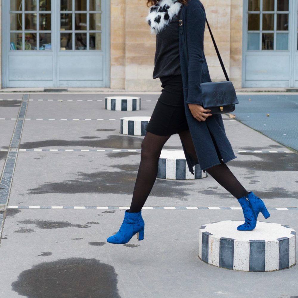 Velvet boots outfit