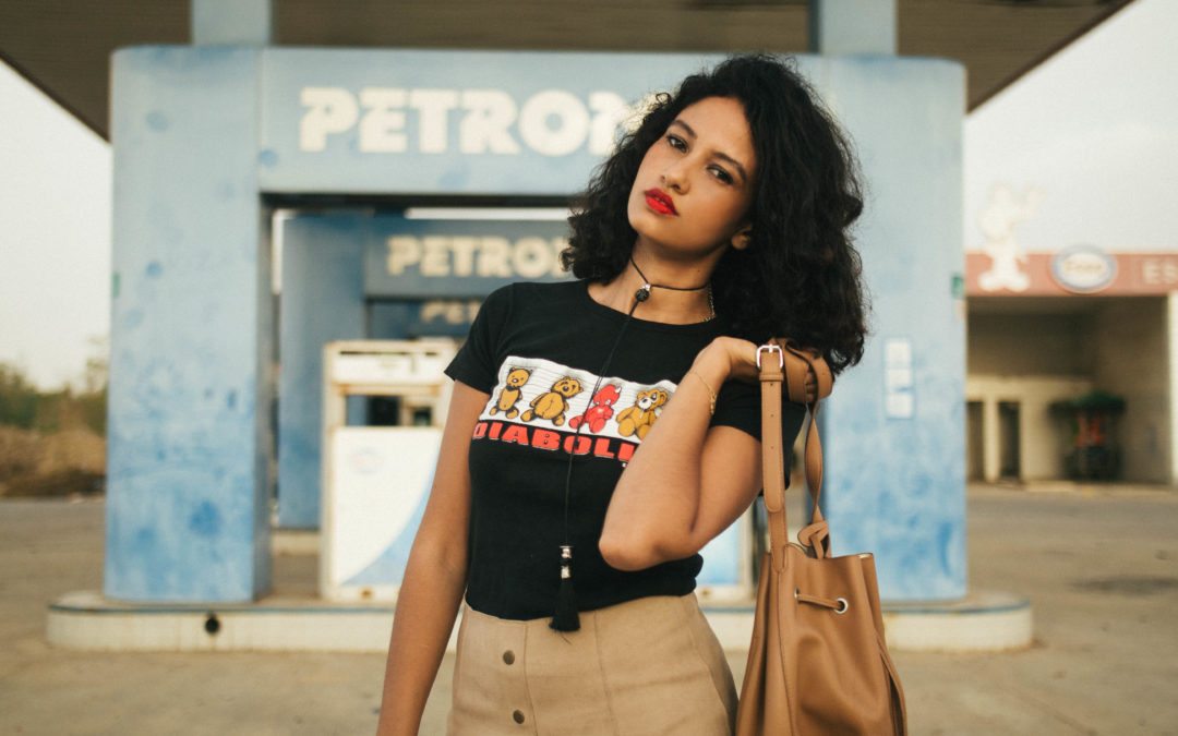 Travel plans part 1. road trip vibe in an abandoned gas station