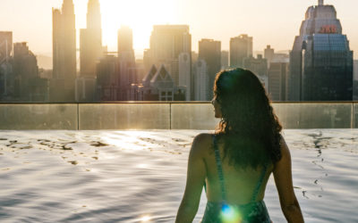 Upper view Regalia hotel & skyline infinity pool